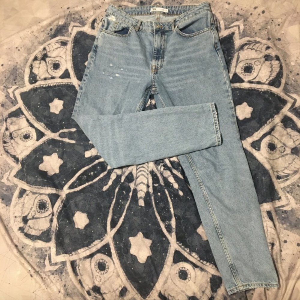 ZARA High Waisted Mom Jeans